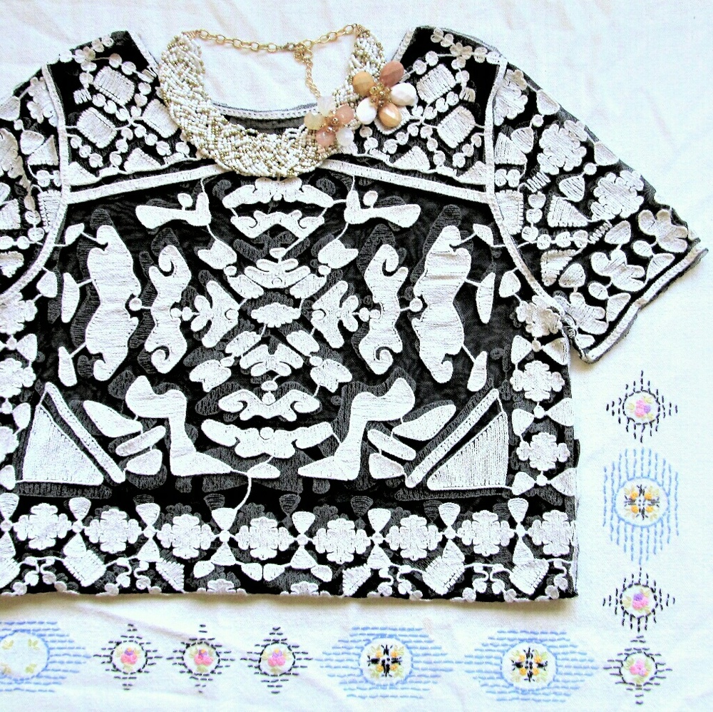 Anthropologie Everleigh rocco lace blouse